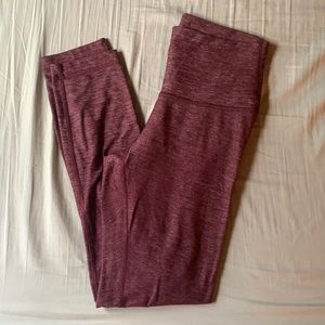 Lululemon Maroon Leggings 25 inch